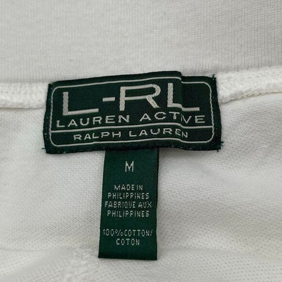LRL RALPH LAUREN Active Women’s Shorts Medium White Cotton Drawstring Pockets - Picture 5 of 11